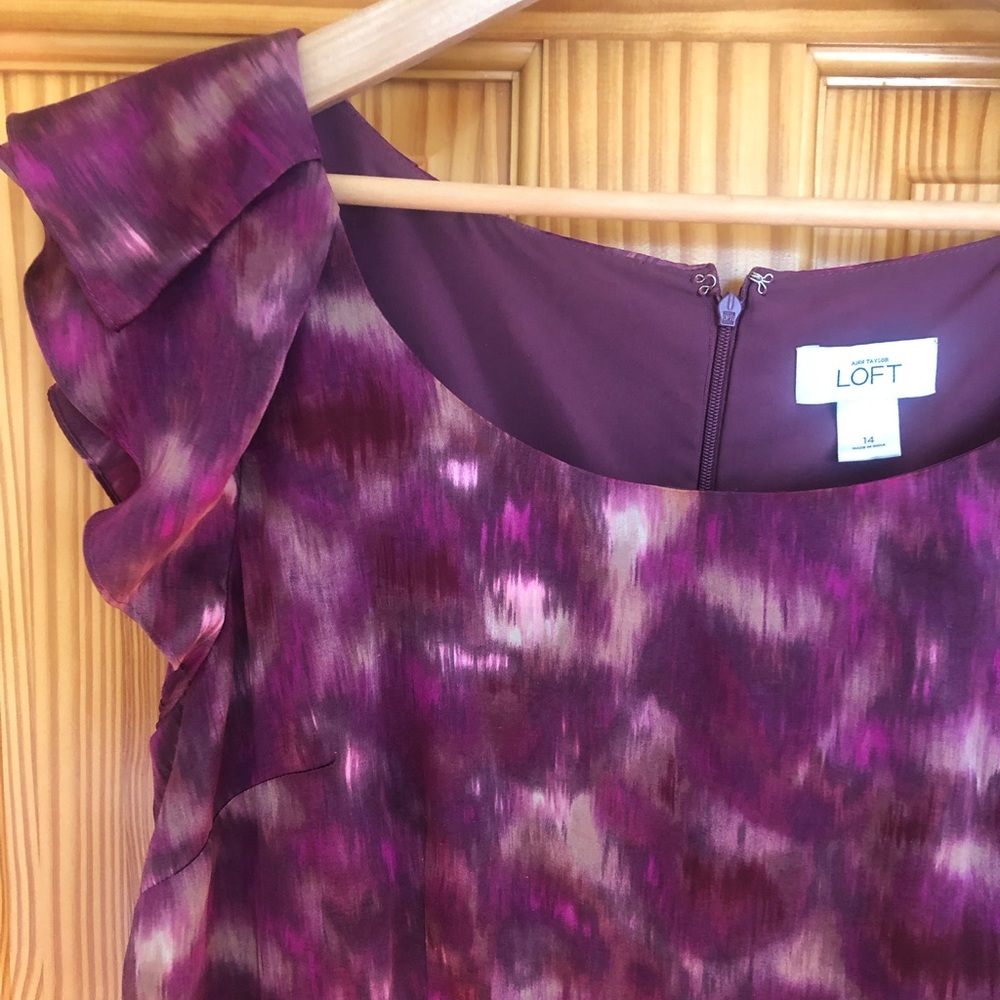 Pretty Jewel Toned Dress LOFT